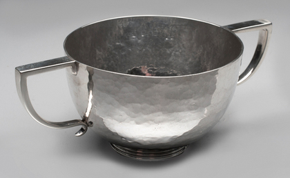 Arts & Crafts Hand Hammered Silver Sugar Bowl - Philip Alexander